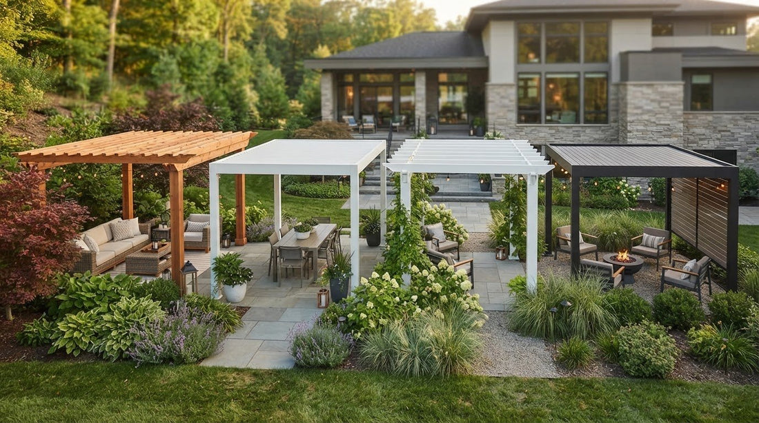 Pergola Materials Comparison: Wood, Aluminum, Vinyl, and More